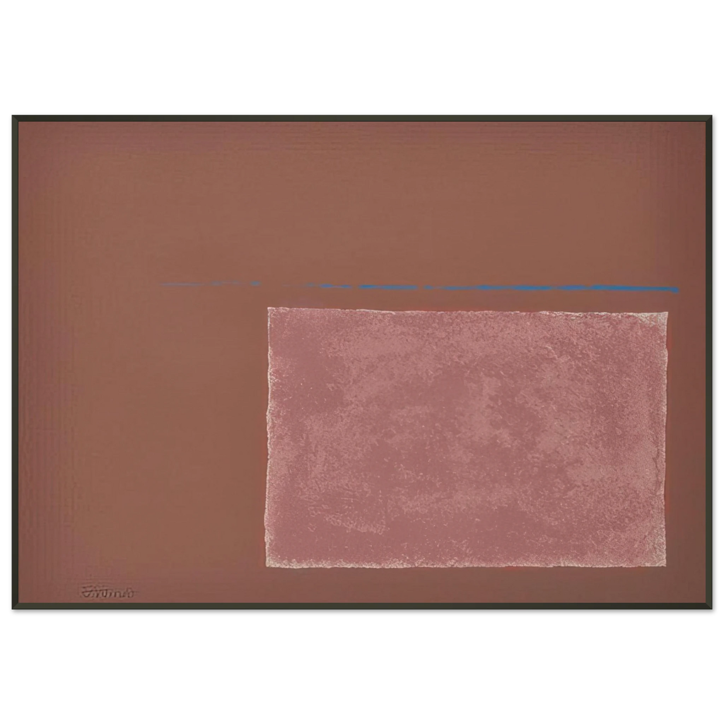 Theodoros Stamos  Spartan Sun Box I  Color Field Painting Framed Art Print  - Aluminum Frame - 21x29.7 cm / 8x12"