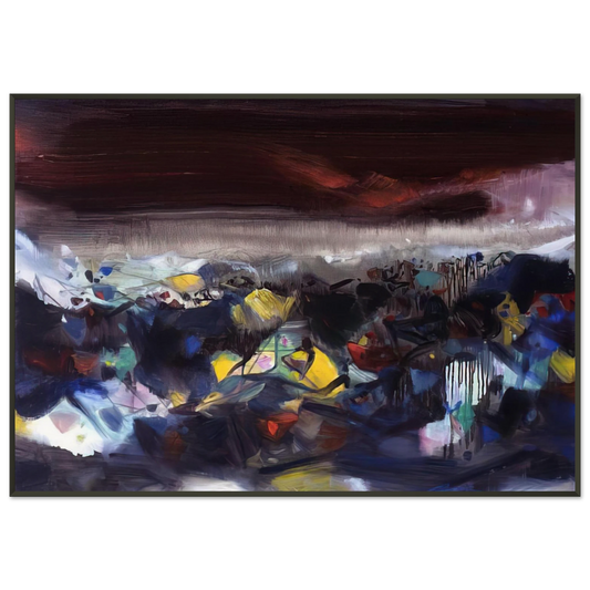 Chu teh Chun  PUISSANCE OC ANIQUE 2004 Framed Art Print  - Aluminum Frame - 21x29.7 cm / 8x12"