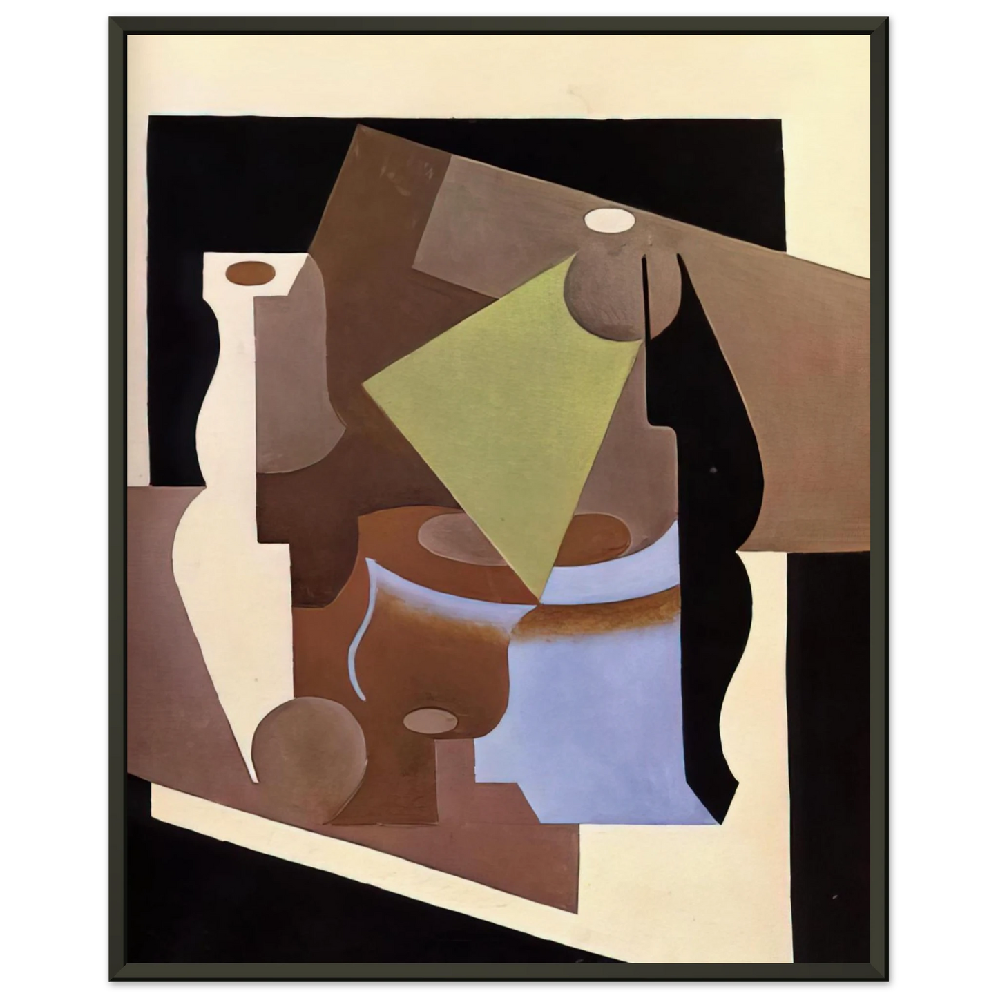 Juan Gris  STILL LIFE WITH LAMP 1919 Framed Art Print  - Aluminum Frame - 70x100 cm / 28x40 inches