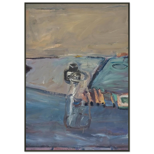Richard Diebenkorn  Bottles Framed Art Print  - Aluminum Frame - 21x29.7 cm / 8x12"
