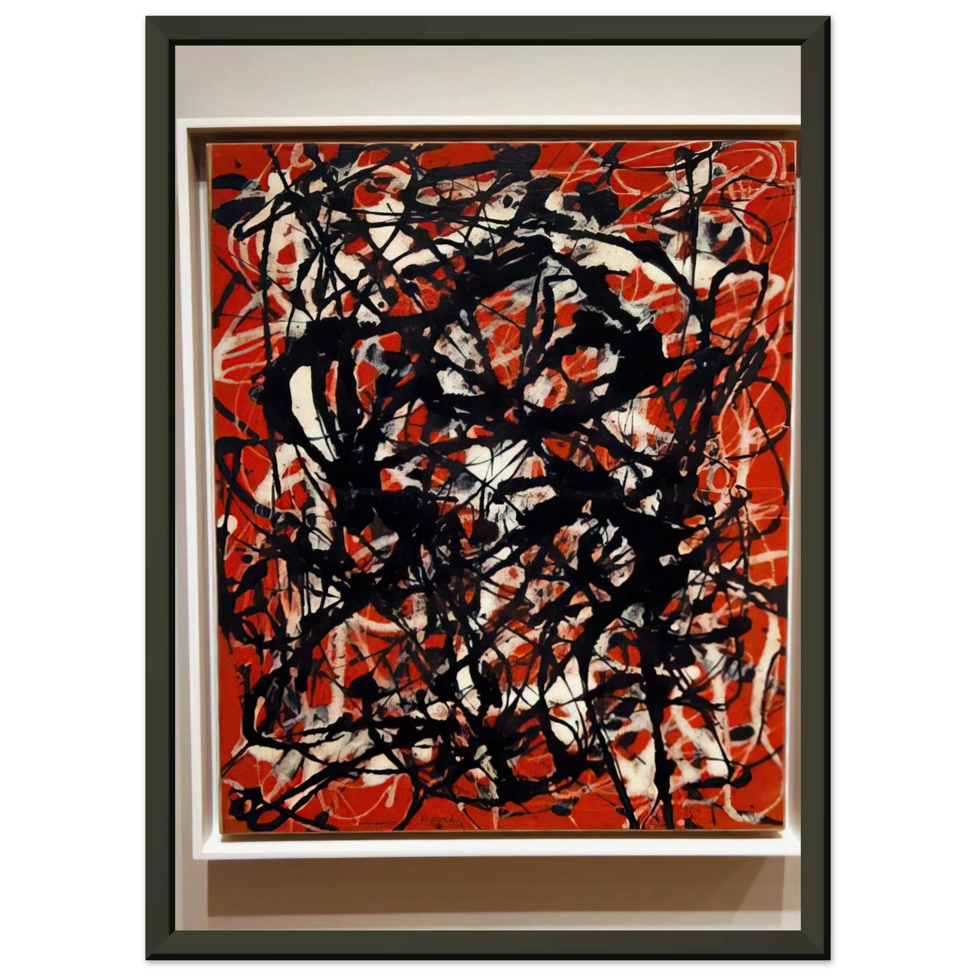 Jackson Pollock  FREE FORM 1946 Framed Art Print  - Aluminum Frame - 60x80 cm / 24x32 inches