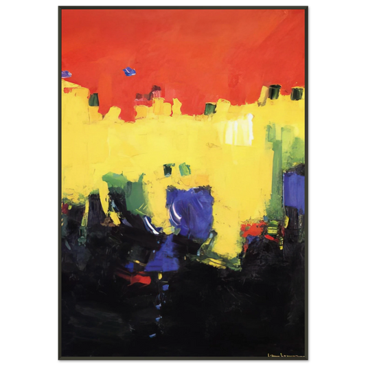 Hans Hofmann  Above Deep Waters Framed Art Print  - Aluminum Frame - 21x29.7 cm / 8x12"