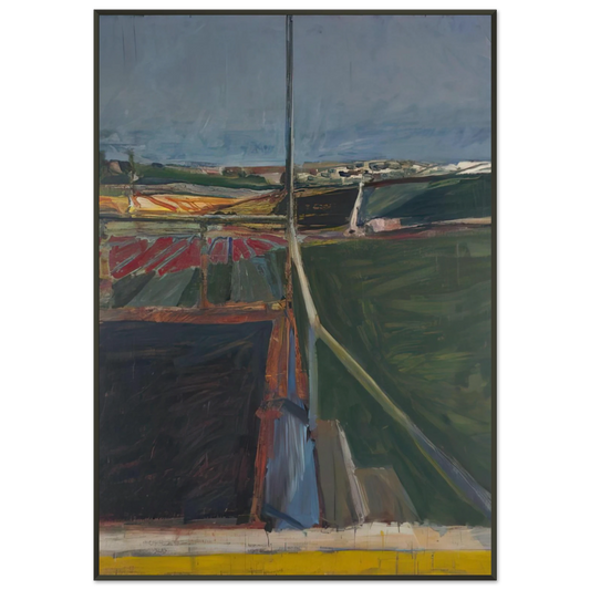 Richard Diebenkorn  View from the Porch Framed Art Print  - Aluminum Frame - 21x29.7 cm / 8x12"
