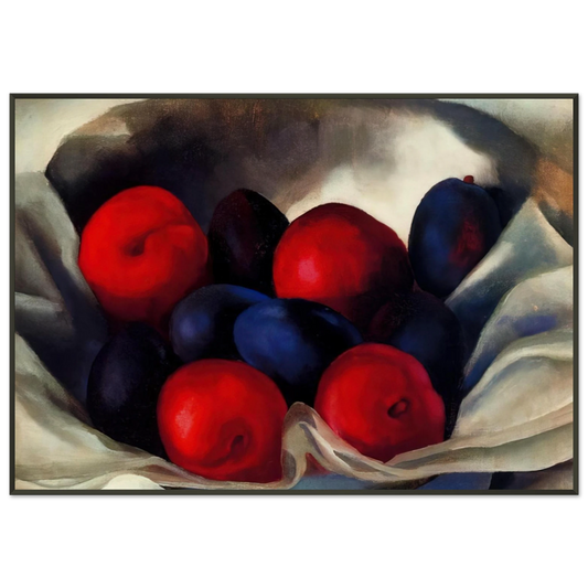 Georgia OKeeffe  Plums Framed Art Print  - Aluminum Frame - 21x29.7 cm / 8x12"