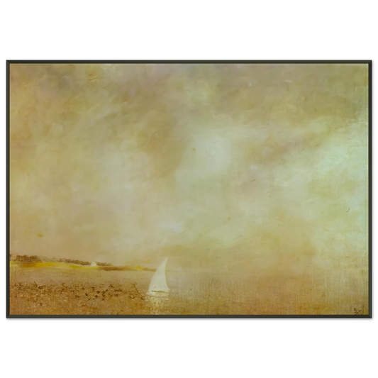 Salvador Dali  BAY OF CADAQUES Framed Art Print  - Aluminum Frame - 21x29.7 cm / 8x12"
