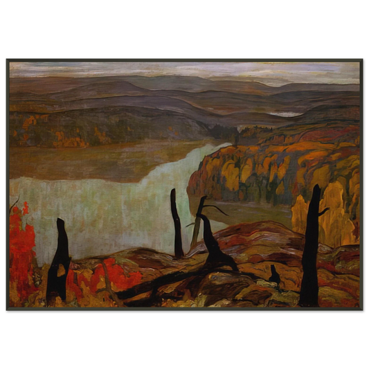AY Jackson  October Morning Algoma Wartz Lake  1920 Framed Art Print  - Aluminum Frame - 21x29.7 cm / 8x12"