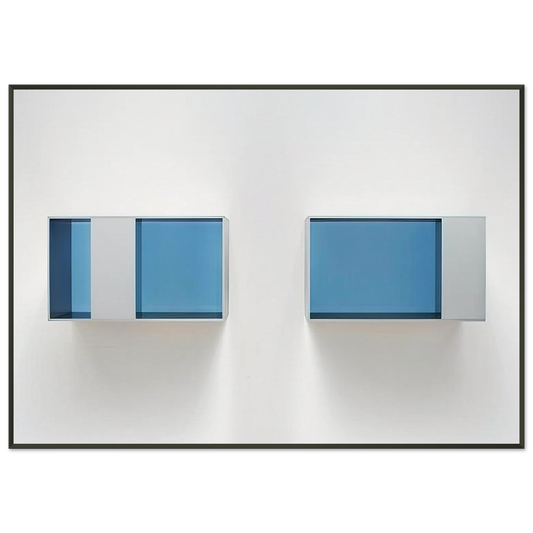 Donald Judd  Untitled 8828 AB Menziken  1988 Framed Art Print  - Aluminum Frame - 21x29.7 cm / 8x12"